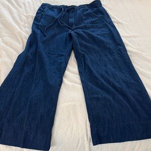 Nwot! Madewell Denim Pull-On Wide-Leg Pant